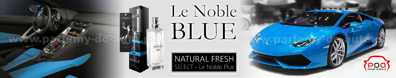 Parfém do auta Le Noble Blue - modrý Natural Fresh - luxusní vůně do auta